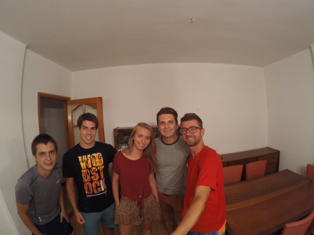 Nasi gospodarze z couchsurfingu. Od lewej: Michał, Ola i Rafał. Dziękujemy!